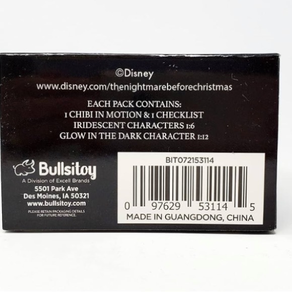 Bulls i Toy Nightmare Before Christmas Chibi in Motion - Lot of 2 Blind Boxes - Picture 3 of 3